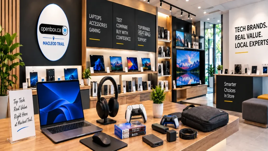 electronic store Canada, Canada electronic stores, electronic store Calgary, refurbished vs. openbox electronics, in-store electronics shopping, discount electronics store